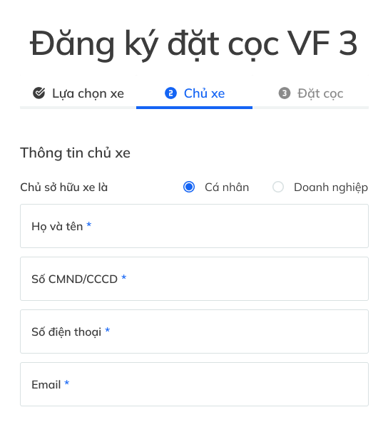 hướng dẫn đặc cọc VF 3 - 2